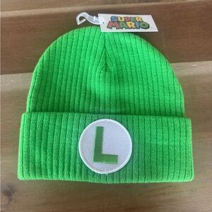 Super Mario Green Luigi Beanie Hat